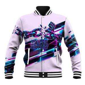 Civil Rights Leaders Baseball Jacket - Black History - African American - Neon Cyberpunk