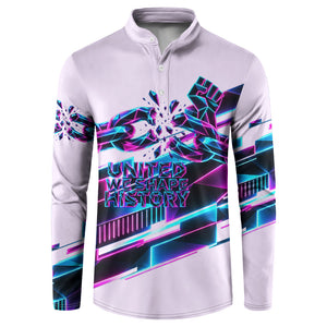 Civil Rights Leaders Button Sweatshirt - Black History - African American - Neon Cyberpunk