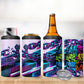 Civil Rights Leaders 4 in 1 Can Cooler Tumbler - Black History - African American - Neon Cyberpunk