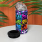 Civil Rights Leaders 4 in 1 Can Cooler Tumbler - Black History - African American - Neon Cyberpunk