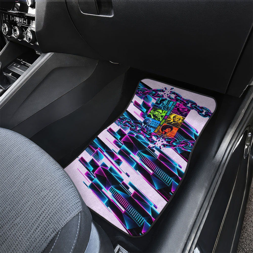 Civil Rights Leaders Car Mats - Black History - African American - Neon Cyberpunk