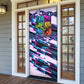 Civil Rights Leaders Door Cover - Black History - African American - Neon Cyberpunk