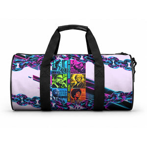Civil Rights Leaders Duffle Bag - Black History - African American - Neon Cyberpunk