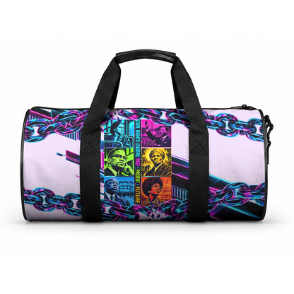 Civil Rights Leaders Duffle Bag - Black History - African American - Neon Cyberpunk