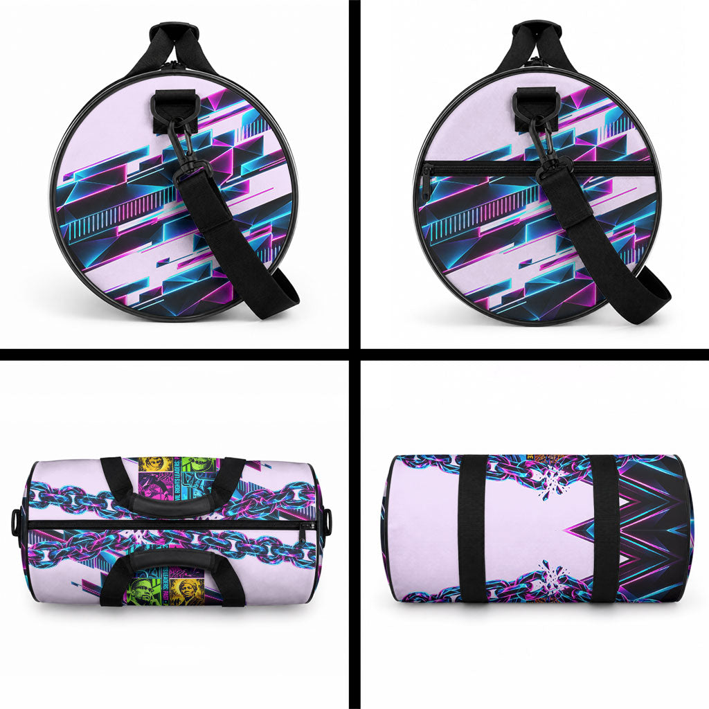 Civil Rights Leaders Duffle Bag - Black History - African American - Neon Cyberpunk