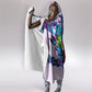 Civil Rights Leaders Hooded Blanket - Black History - African American - Neon Cyberpunk