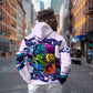 Civil Rights Leaders Hoodie - Black History - African American - Neon Cyberpunk