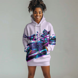 Civil Rights Leaders Hoodie Dress - Black History - African American - Neon Cyberpunk