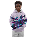 Civil Rights Leaders Kid Hoodie - Black History - African American - Neon Cyberpunk