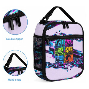 Civil Rights Leaders Lunch Bag - Black History - African American - Neon Cyberpunk