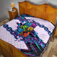 Civil Rights Leaders Quilt - Black History - African American - Neon Cyberpunk