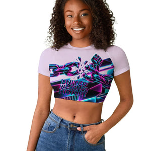 Civil Rights Leaders Raglan Cropped T shirt - Black History - African American - Neon Cyberpunk
