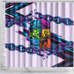 Civil Rights Leaders Shower Curtain - Black History - African American - Neon Cyberpunk