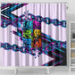 Civil Rights Leaders Shower Curtain - Black History - African American - Neon Cyberpunk