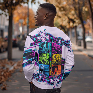 Civil Rights Leaders Sweatshirt - Black History - African American - Neon Cyberpunk