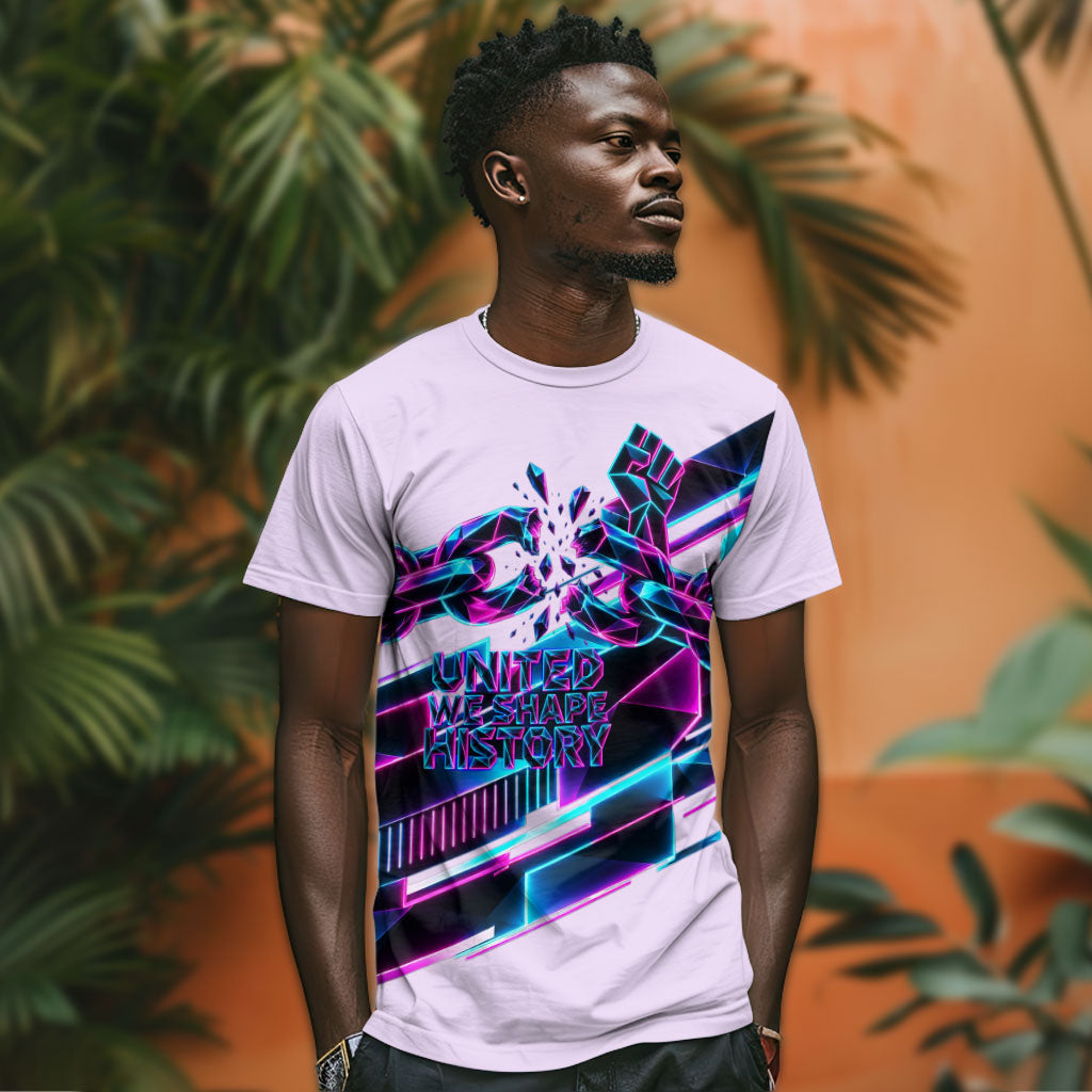 Civil Rights Leaders T shirt - Black History - African American - Neon Cyberpunk
