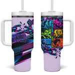 Civil Rights Leaders Tumbler With Handle - Black History - African American - Neon Cyberpunk