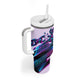 Civil Rights Leaders Tumbler With Handle - Black History - African American - Neon Cyberpunk