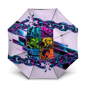 Civil Rights Leaders Umbrella - Black History - African American - Neon Cyberpunk