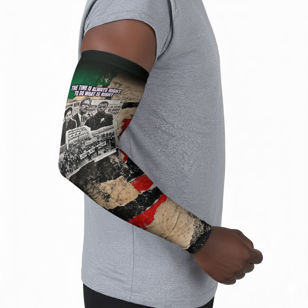 Civil Rights Leaders Arm Sleeves Vintage Newspaper Collage Pan-African - Civil Rights Movement