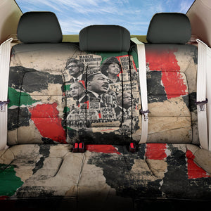Civil Rights Leaders Back Car Seat Cover Vintage Newspaper Collage Pan-African - Civil Rights Movement