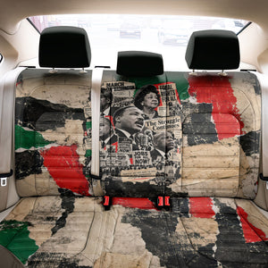 Civil Rights Leaders Back Car Seat Cover Vintage Newspaper Collage Pan-African - Civil Rights Movement