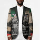 Civil Rights Leaders Blazer Vintage Newspaper Collage Pan-African - Civil Rights Movement