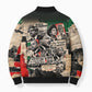 Civil Rights Leaders Bomber Puffer Jacket Vintage Newspaper Collage Pan-African - Civil Rights Movement