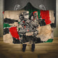 Civil Rights Leaders Hooded Blanket Vintage Newspaper Collage Pan-African - Civil Rights Movement