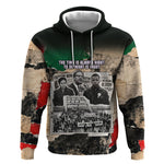 Civil Rights Leaders Hoodie Vintage Newspaper Collage Pan-African - Civil Rights Movement