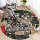 Civil Rights Leaders Round Carpet Vintage Newspaper Collage Pan-African - Civil Rights Movement