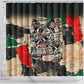 Civil Rights Leaders Shower Curtain Vintage Newspaper Collage Pan-African - Civil Rights Movement