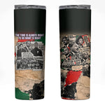 Civil Rights Leaders Skinny Tumbler Vintage Newspaper Collage Pan-African - Civil Rights Movement
