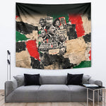 Civil Rights Leaders Tapestry Vintage Newspaper Collage Pan-African - Civil Rights Movement