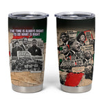 Civil Rights Leaders Tumbler Cup Vintage Newspaper Collage Pan-African - Civil Rights Movement