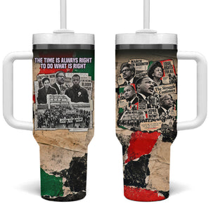 Civil Rights Leaders Tumbler With Handle Vintage Newspaper Collage Pan-African - Civil Rights Movement
