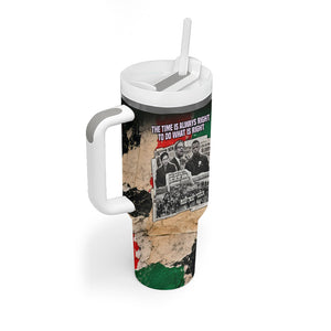 Civil Rights Leaders Tumbler With Handle Vintage Newspaper Collage Pan-African - Civil Rights Movement