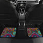 Personalized African 65th Birthday Black Excellence Car Mats Vibrant Traditional Tribal Geometric Patterns