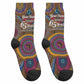 Personalized African 65th Birthday Black Excellence Crew Socks Vibrant Traditional Tribal Geometric Patterns