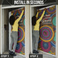 Personalized African 65th Birthday Black Excellence Door Cover Vibrant Traditional Tribal Geometric Patterns