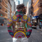 Personalized African 65th Birthday Black Excellence Hoodie Vibrant Traditional Tribal Geometric Patterns