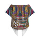 Personalized African 65th Birthday Black Excellence Off Shoulder Wrap Waist Top Vibrant Traditional Tribal Geometric Patterns