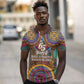 Personalized African 65th Birthday Black Excellence Polo Shirt Vibrant Traditional Tribal Geometric Patterns