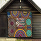 Personalized African 65th Birthday Black Excellence Quilt Vibrant Traditional Tribal Geometric Patterns