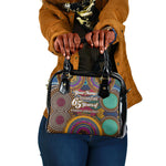 Personalized African 65th Birthday Black Excellence Shoulder Handbag Vibrant Traditional Tribal Geometric Patterns