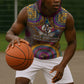 Personalized African 65th Birthday Black Excellence Sleeveless Hoodie Vibrant Traditional Tribal Geometric Patterns