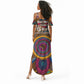 Personalized African 65th Birthday Black Excellence Summer Maxi Dress Vibrant Traditional Tribal Geometric Patterns
