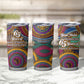 Personalized African 65th Birthday Black Excellence Tumbler Cup Vibrant Traditional Tribal Geometric Patterns