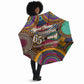 Personalized African 65th Birthday Black Excellence Umbrella Vibrant Traditional Tribal Geometric Patterns