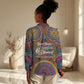 Personalized African 65th Birthday Black Excellence Women Casual Shirt Vibrant Traditional Tribal Geometric Patterns